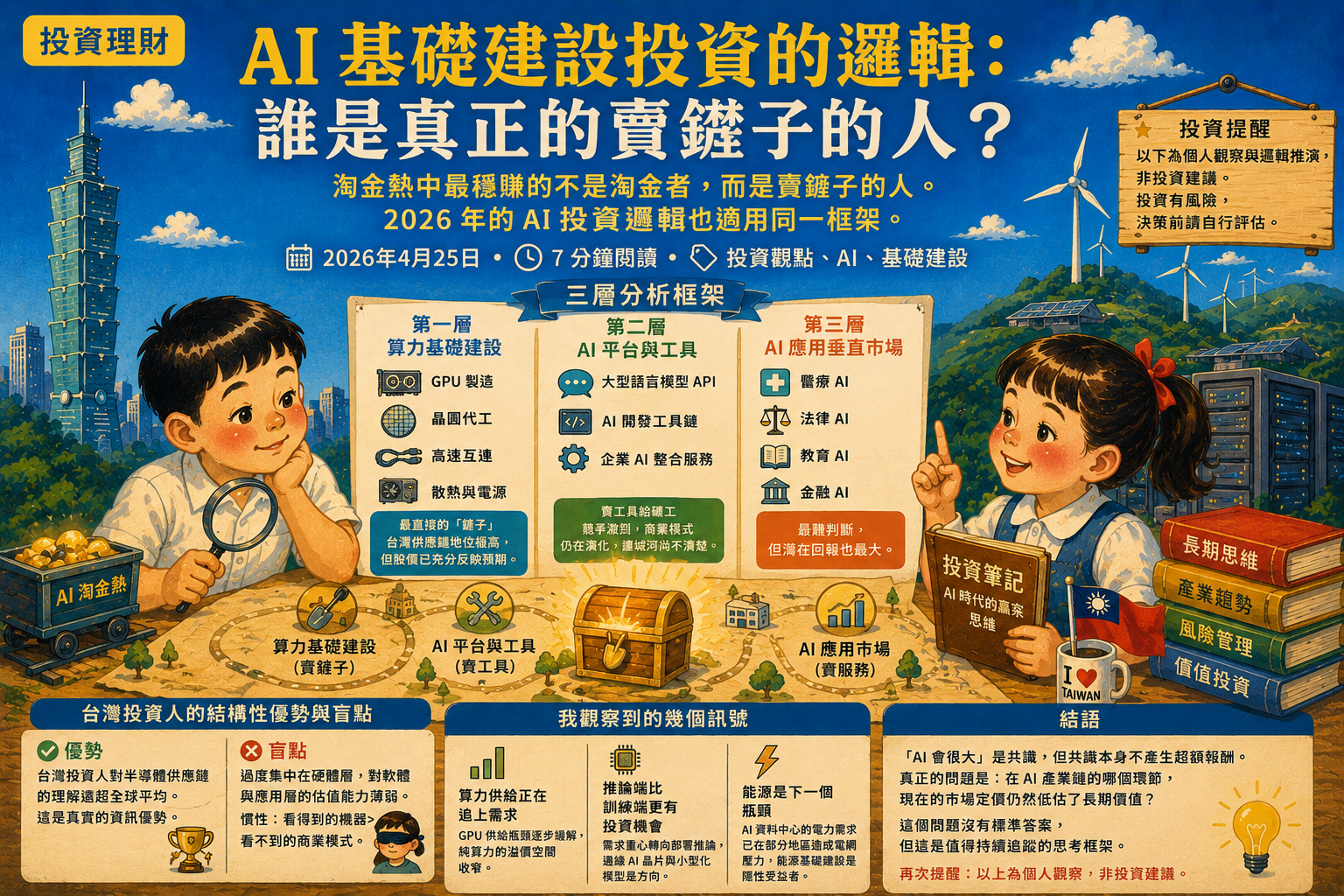 AI 基礎建設投資的邏輯：誰是真正的賣鏟子的人？